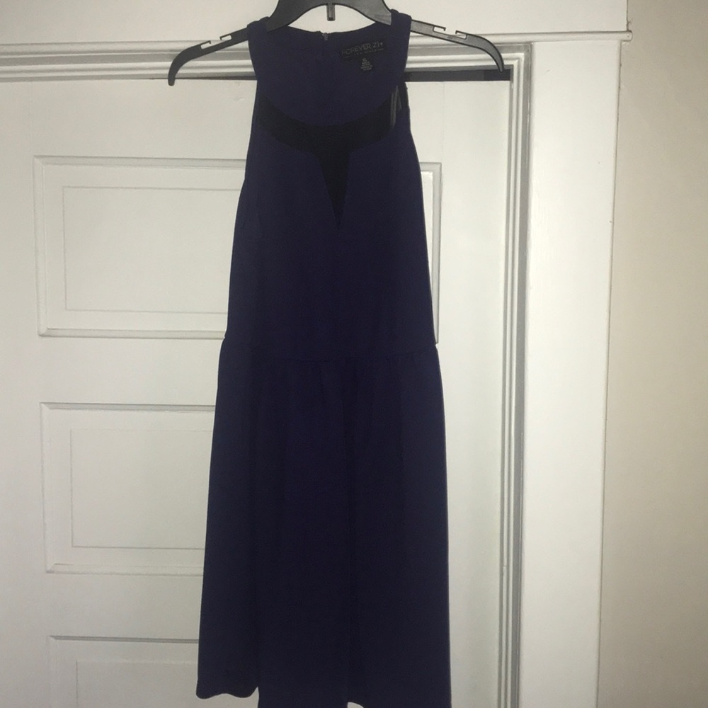 Purple and black dress